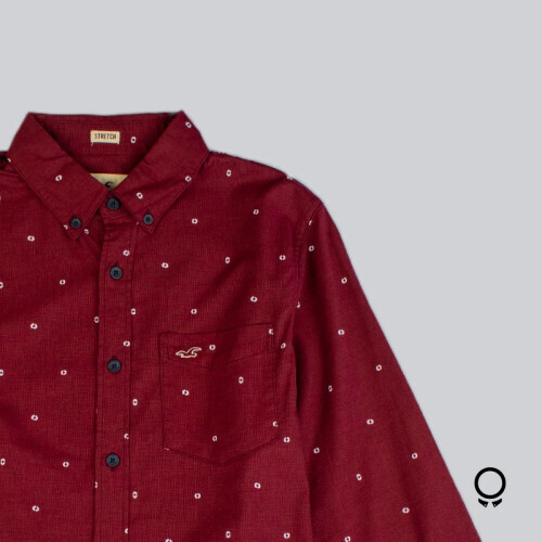 CAMISA HOLLISTER MANGAS LARGAS BORDO