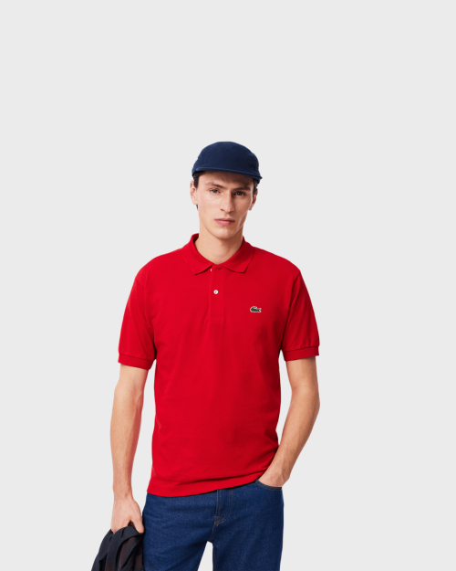 REMERA CUELLO POLO LACOSTE ROJA