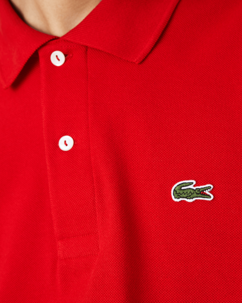 REMERA CUELLO POLO LACOSTE ROJA