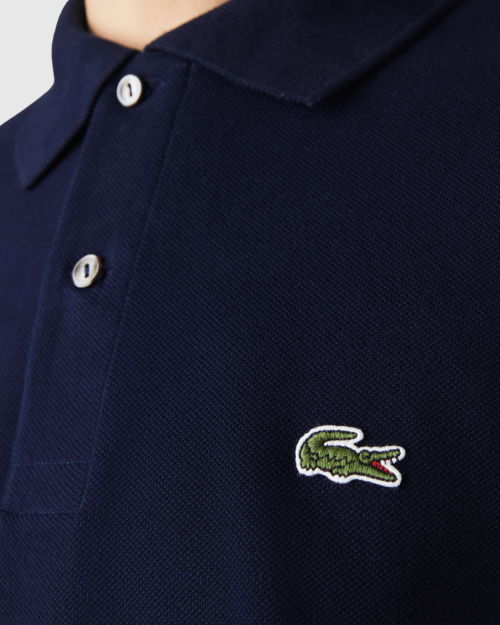 REMERA CUELLO POLO LACOSTE AZUL MARINO