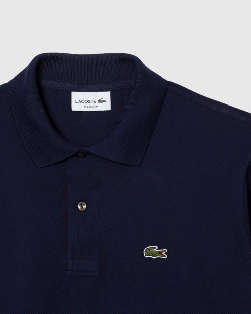 REMERA CUELLO POLO LACOSTE AZUL MARINO