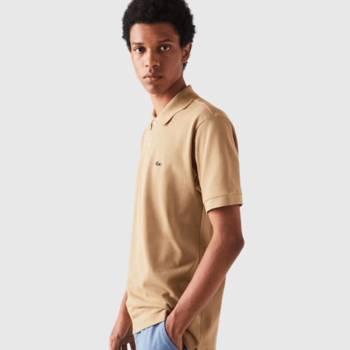 REMERA LACOSTE POLO BEIGE