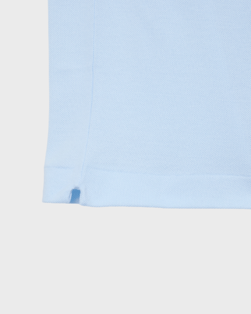 REMERA  CUELLO POLO LACOSTE CELESTE