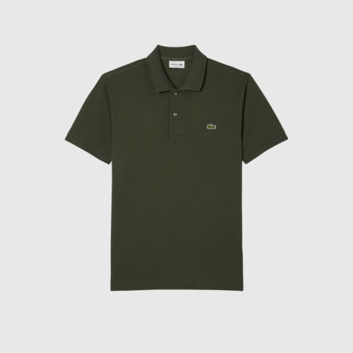 REMERA LACOSTE CUELLO POLO VERDE MUSGO