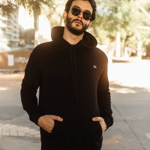 HOODIE LACOSTE NEGRO