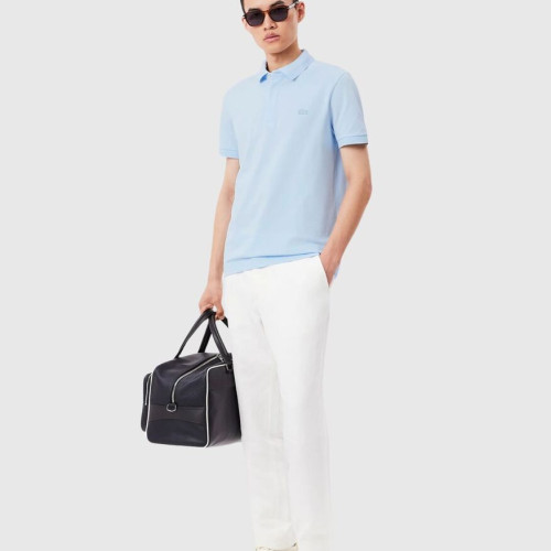 REMERA LACOSTE POLO PARIS CELESTE