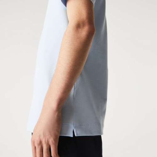 REMERA LACOSTE POLO PARIS CELESTE