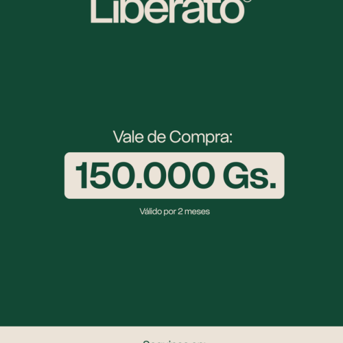 VALE DE COMPRA LIBERATO POR 150.000GS
