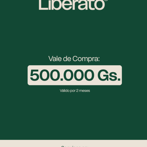 VALE DE COMPRA LIBERATO POR 500.000GS
