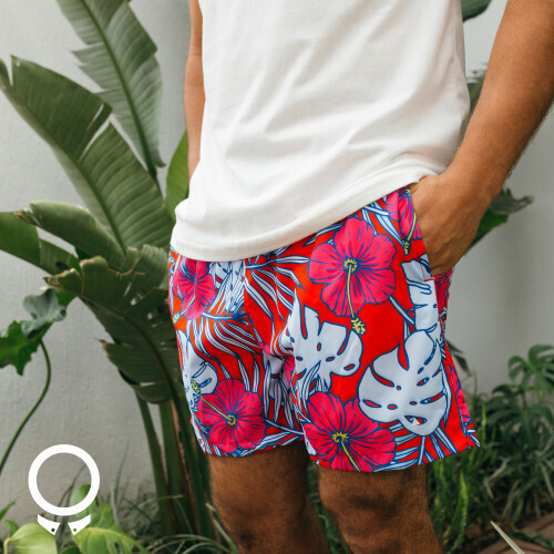 SHORT DE BAÑO LIBERATO BASICS FLORES