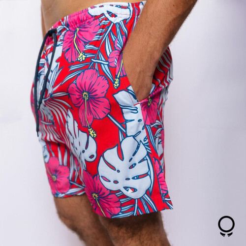 SHORT DE BAÑO LIBERATO BASICS BLANCO HAWAII