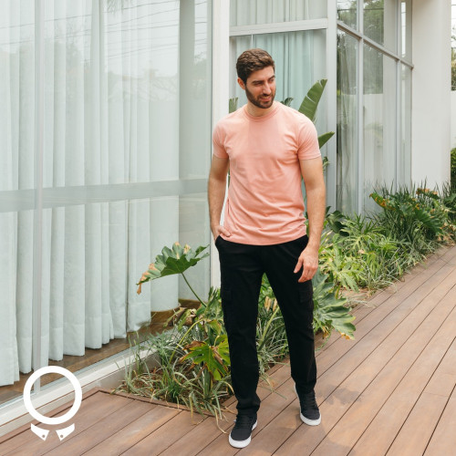 PANTALON CARGO LIBERATO BASICS NEGRO