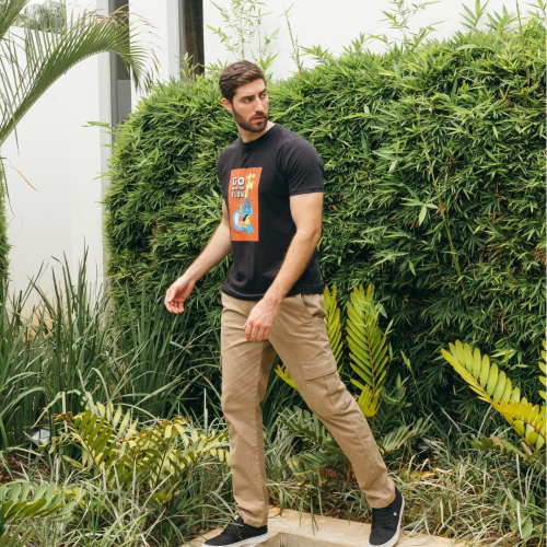 PANTALON CARGO LIBERATO BASICS KAKHI