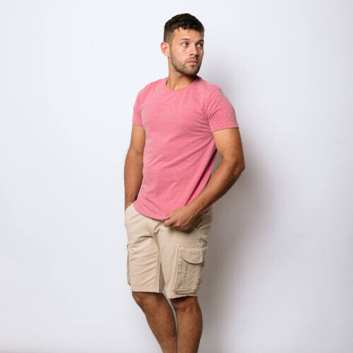 REMERA LIBERATO BASICS ROJA JASPEADA