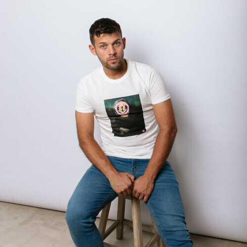 REMERA LIBERATO BASICS REGULAR FIT BLANCA MONALISA