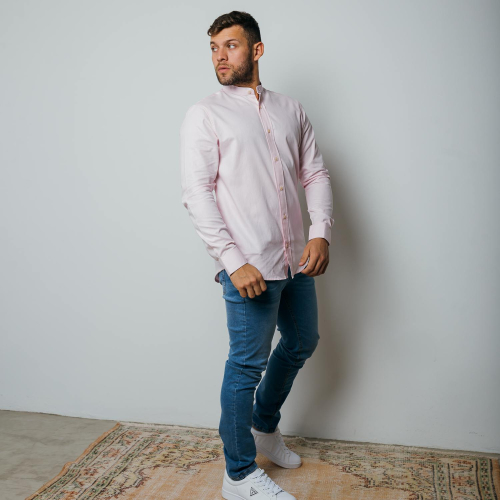CAMISA LIBERATO BASICS MAO MANGAS LARGAS ROSADA