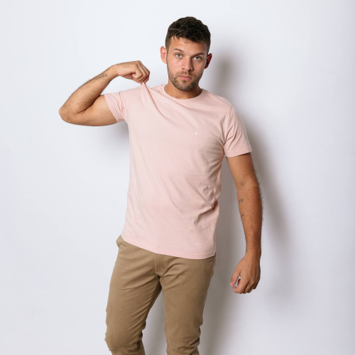 REMERA LIBERATO BASICS REGULAR FIT ROSADA