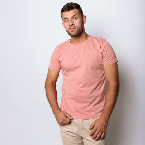 REMERA LIBERATO BASICS REGULAR FIT ROSADA