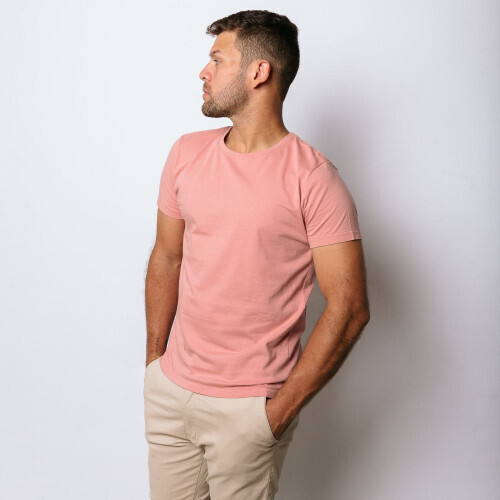 REMERA LIBERATO BASICS REGULAR FIT ROSADA