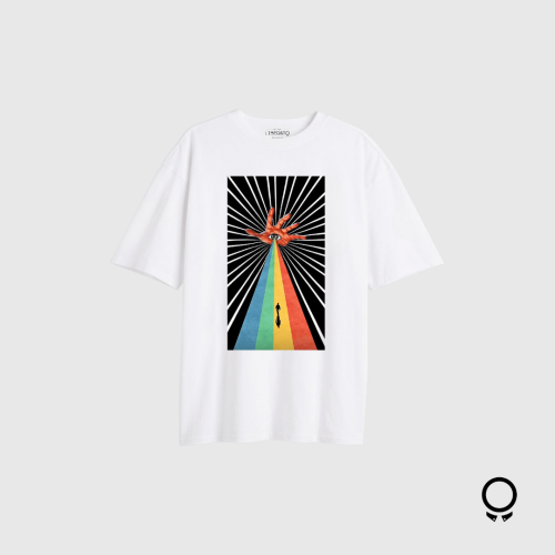 REMERA LIBERATO BASICS OVERSIZE MARFIL PATH TO THE LIGHT