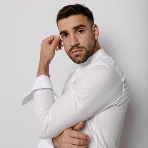 CAMISA LIBERATO BASICS MAO MANGAS LARGAS BLANCA