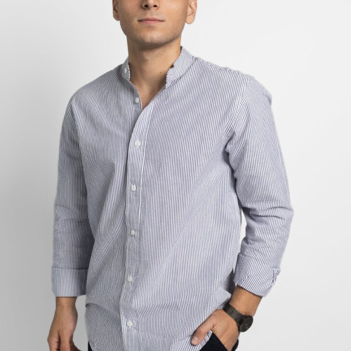 CAMISA LIBERATO BASICS MANGAS LARGAS RAYAS NEGRAS