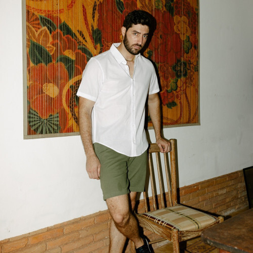 CAMISA LIBERATO BASICS MANGAS CORTAS BLANCA