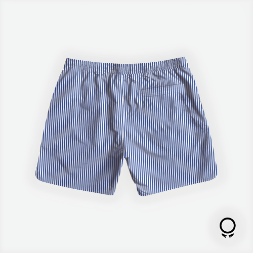 SHORT DE BAÑO LIBERATO BASICS RAYAS AZUL