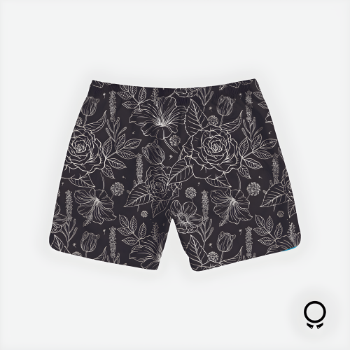 SHORT DE BAÑO LIBERATO BASICS NEGRA ROSA