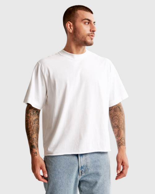 REMERA BOXY FIT PREMIUM 250GSM LIBERATO BASICS MARFIL