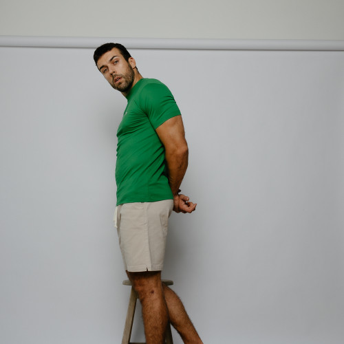 BERMUDA CON GOMA LIBERATO BASICS BEIGE