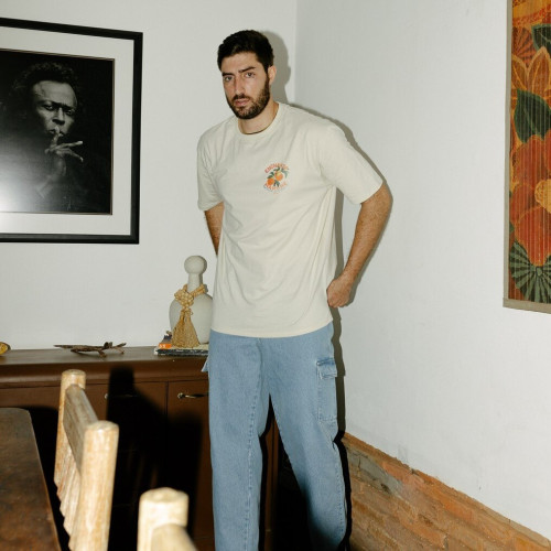 JEANS CARGO LIBERATO BASICS CELESTE