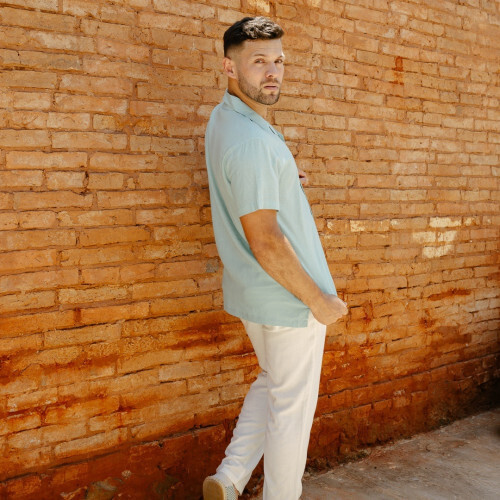 CAMISA LIBERATO BASICS PLAYERA TURQUESA