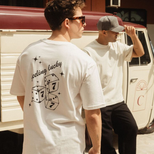 REMERA LIBERATO BASICS OVERSIZE  BEIGE