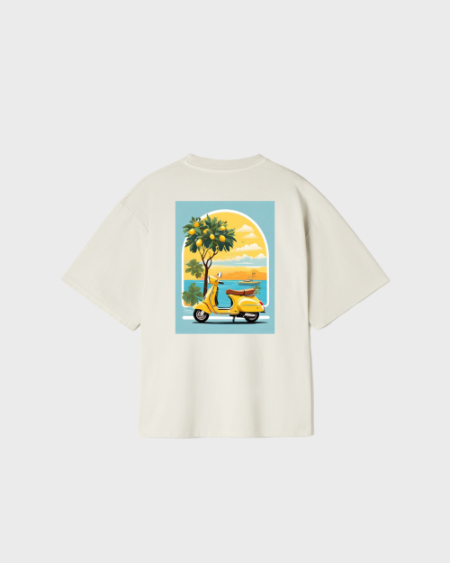 REMERA  OVERSIZE PREMIUM 250GSM LIBERATO BASICS  BEIGE LA DOLCE VITA