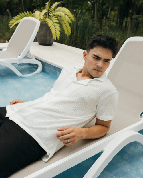 CAMISA LIBERATO BASICS PLAYERA BLANCA