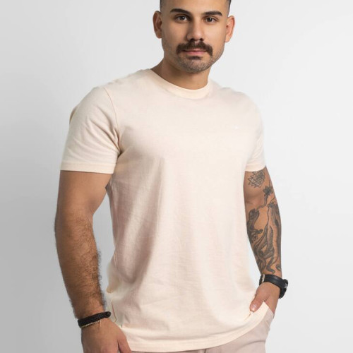 REMERA LIBERATO BASICS REGULAR FIT BEIGE