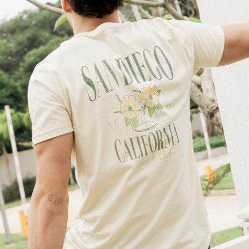 REMERA LIBERATO BASIC REGULAR FIT BEIGE CALIFORNIA BEACH CLUB