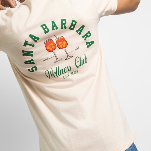 REMERA LIBERATO BASICS REGULAR FIT BEIGE SANTA BARBARA WELLNES CLUB