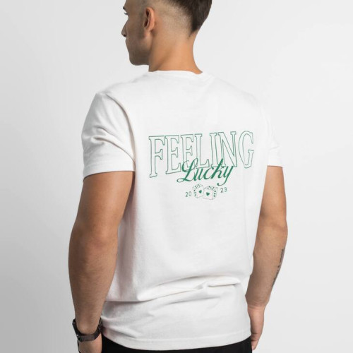 REMERA LIBERATO BASICS REGULAR FIT  MARFIL FEELING LUCKY