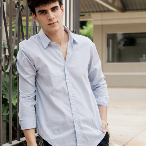CAMISA LIBERATO BASICS MANGAS LARGAS CELESTE FANTASIA