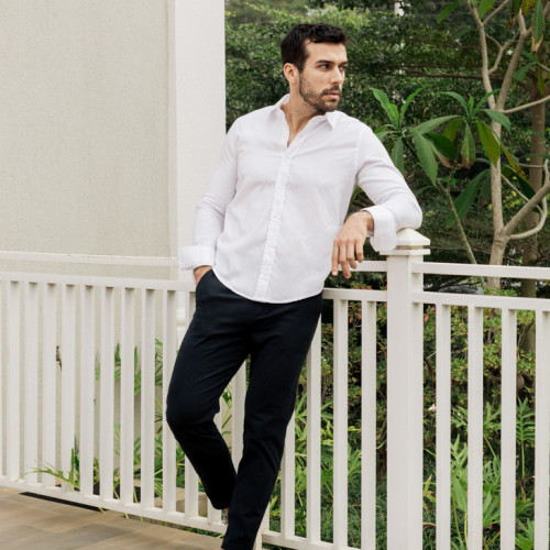 CAMISA LIBERATO BASICS MANGAS LARGAS BLANCA