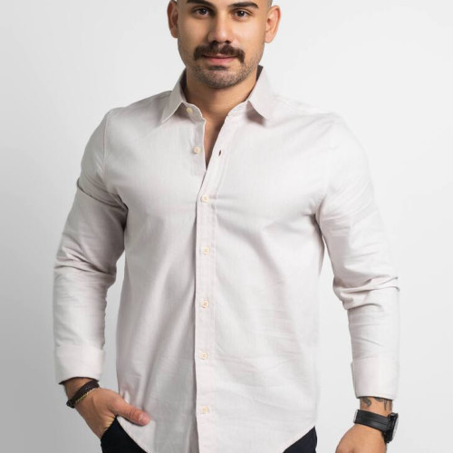 CAMISA LIBERATO BASICS MANGAS LARGAS BEIGE