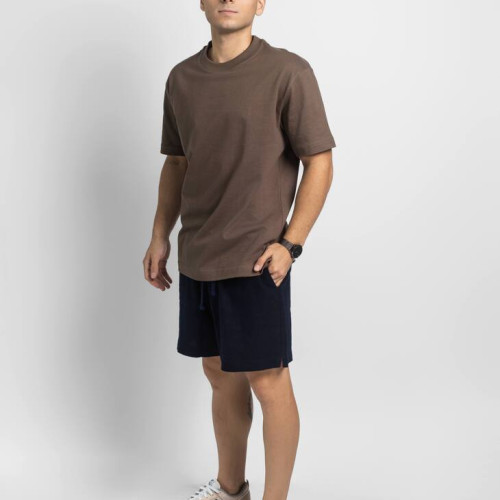 BERMUDA LIBERATO BASICS CON GOMA AZUL MARINO