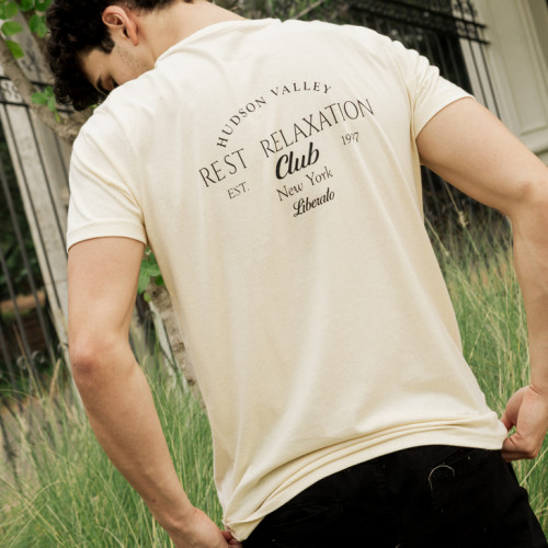 REMERA LIBERATO BASICS REGULAR FIT  BEIGE RELAXATION