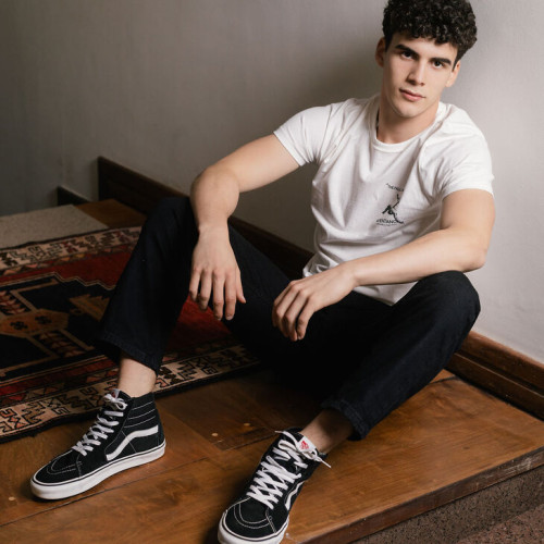 REMERA LIBERATO BASICS REGULAR FIT  MARFIL THE FALL OF ICARUS