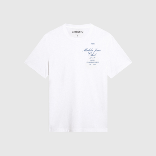 REMERA LIBERATO BASICS REGULAR FIT  MARFIL MALIBU JUICE CLUB