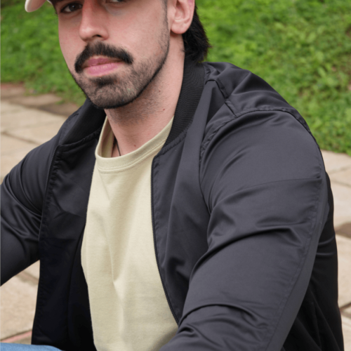 BOMBER JACKET LIBERATO BASICS NEGRA