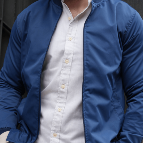 BOMBER JACKET LIBERATO BASICS AZUL MARINO