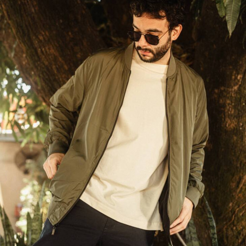 Bomber Jacket Liberato Basics Verde Musgo